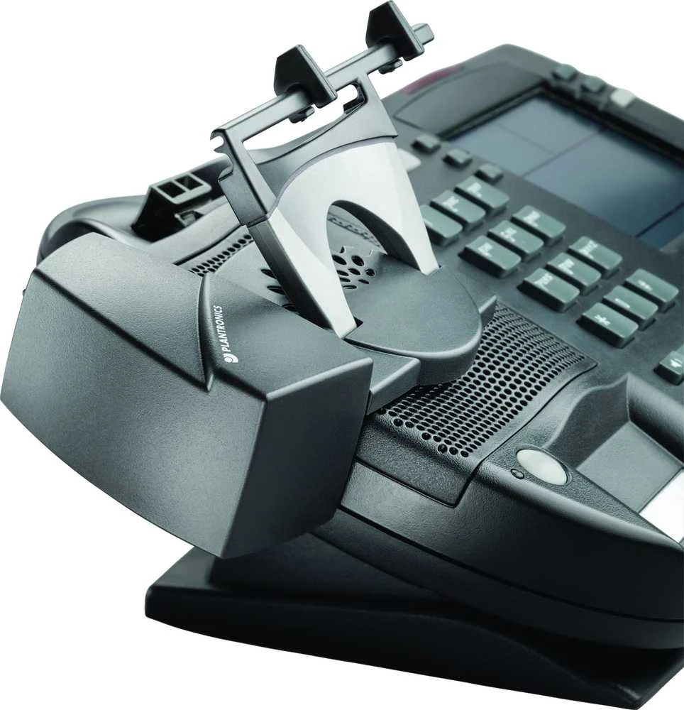 Poly HL10 ragelio keltuvas ant stacionaraus telefono