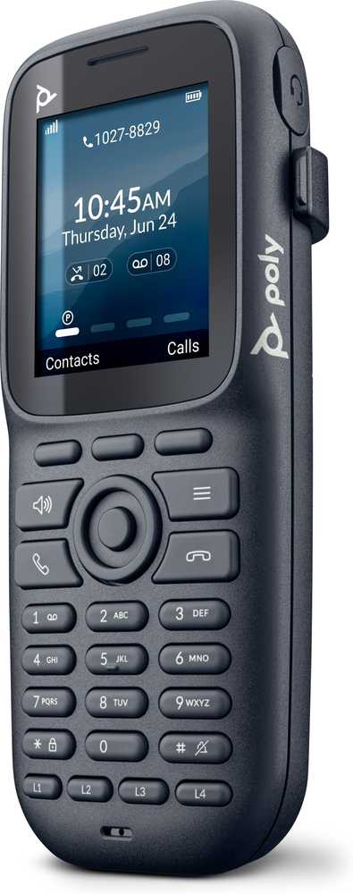 Hewlett Packard (HP) „Poly Rove 20“ vienos ląstelės DECT 1880–1900 MHz B1 bazinės stoties ir 20 telefonų ragelių rinkinys, Jungtinė Karalystė – lokalizuota JK anglų kalba