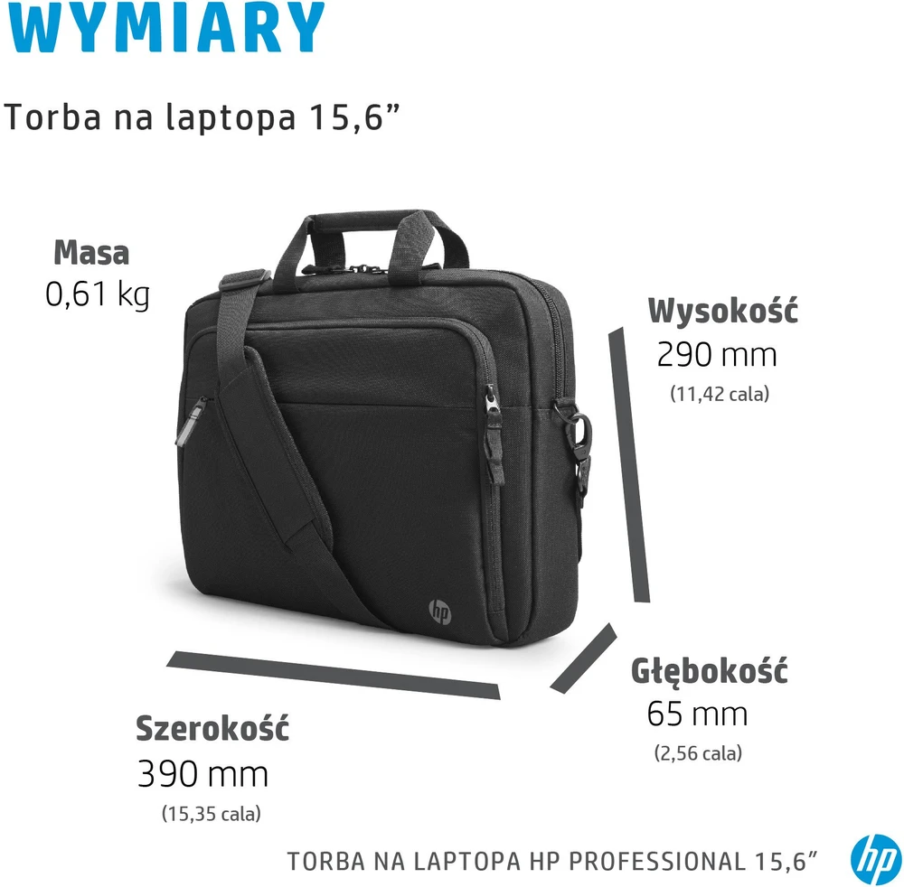 Krepšys HP Professional 15.6-Inch Nešiojamas kompiuteris