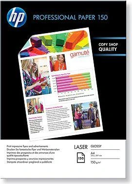 HP profesionalus blizgus lazerinis popierius 150 gsm-150 sht/A4/210 x 297 mm