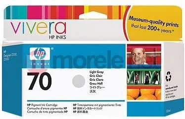 Hewlett Packard (HP) HP no.70 Ink Cart. Light Pilkas su Vivera rašalu (130ml)