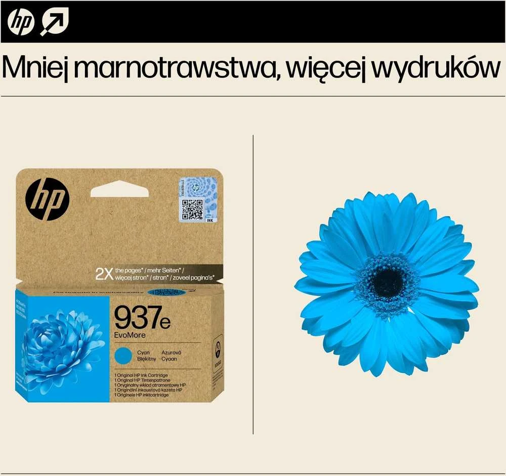 HP No. 937 mėlynas Instant Ink EVOMORE