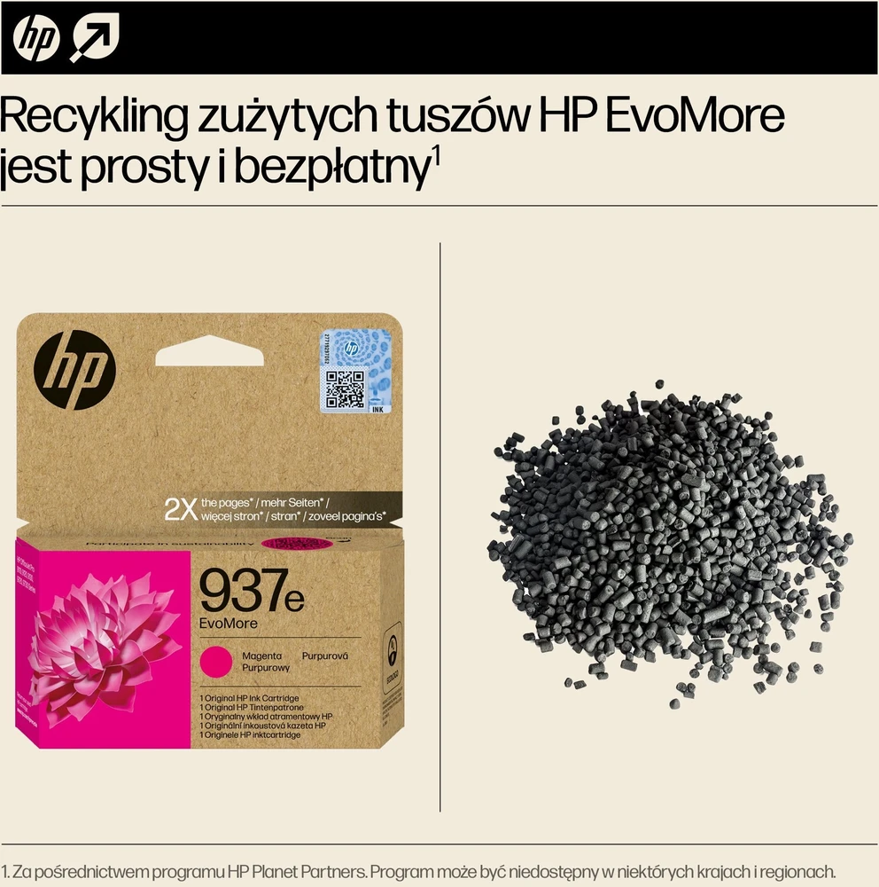 HP rašalas HP 937e Magenta EvoMore rašalas