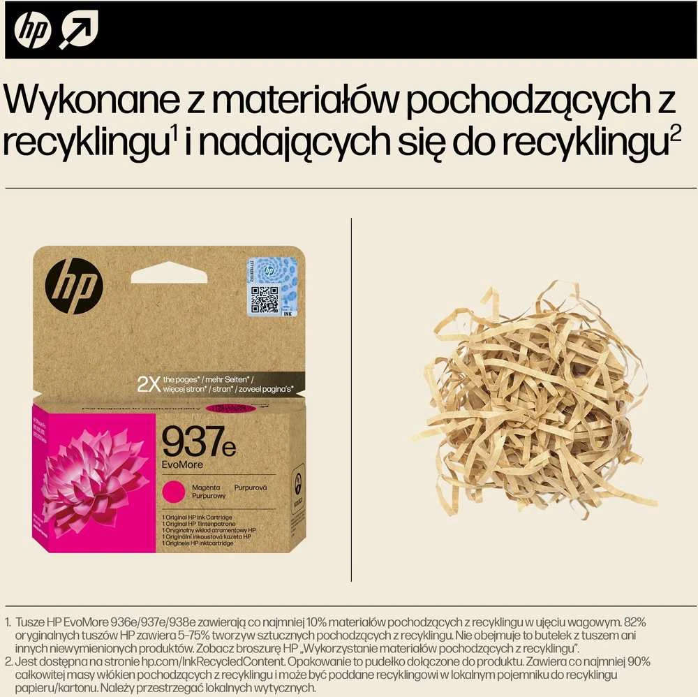 Instant HP Nr. 937 purpurinis momentinis rašalas EVOMORE