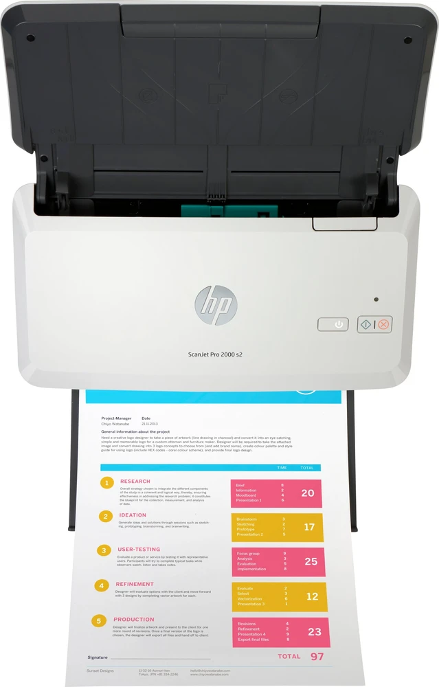 Skeneris Skaner HP Scanjet Pro 2000 S2