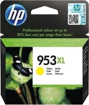 Hewlett Packard (HP) HP 953XL didelės talpos „Geltona“ originali rašalo kasetė, blisterinė pakuotė
