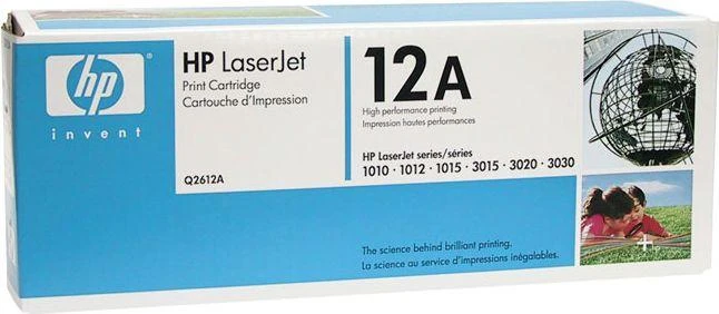 Hewlett Packard (HP) HP 12A Juodas Toneris Cartridge, 2000 pages, for LaserJet 1010,1012,1015,1018,1020,1022,3015,3020,3030,3050,3052,3055