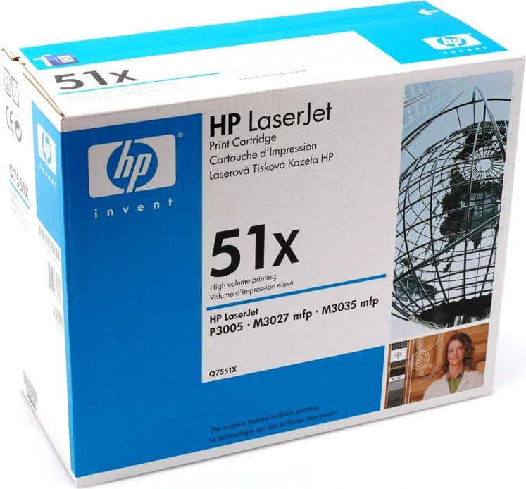 Hewlett Packard (HP) HP Toneris Juodas 51X for LaserJet P3005/M3035mfp/M3027mfp (13,000 pages)