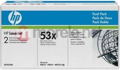 Hewlett Packard (HP) HP 2x Toneris Q7553X juodas LaserJet 7000 Seiten P2015