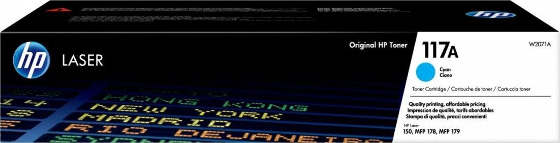 Hewlett Packard (HP) HP 117A žalsvai mėlyni originalūs dažai (W2071A)