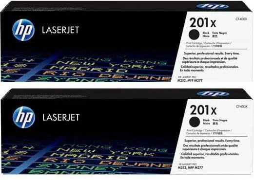 Hewlett Packard (HP) HP 201X (CF400XD) 2-pack Lazerinė kasetė, Juoda