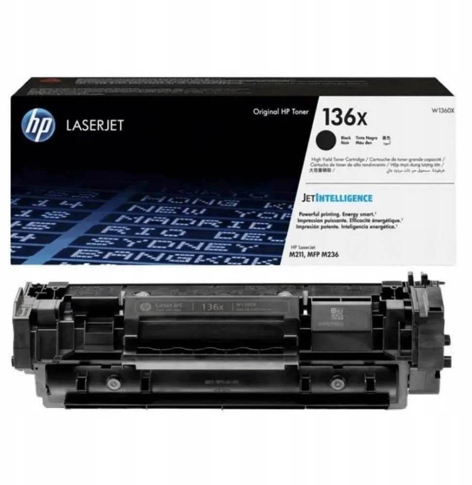 HP 136X (W1360X) kasetė lazeriniams spausdintuvams, Juoda (2600 psl.)