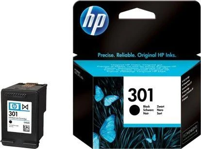 Hewlett Packard (HP) HP 301 originali rašalo kasetė, juoda, standartinės talpos, 3 ml