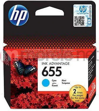 Hewlett Packard (HP) HP No.655 (CZ110AE), žydra kasetė