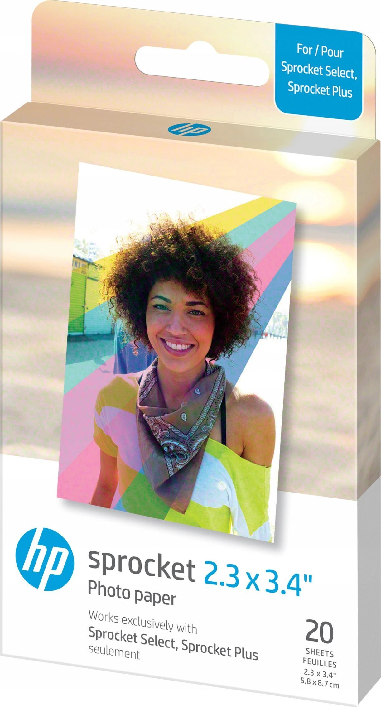 HP Sprocket 2,3x3,4'' - papier do drukarki HP SPROCKET SELECT/PLUS - 20 vnt.