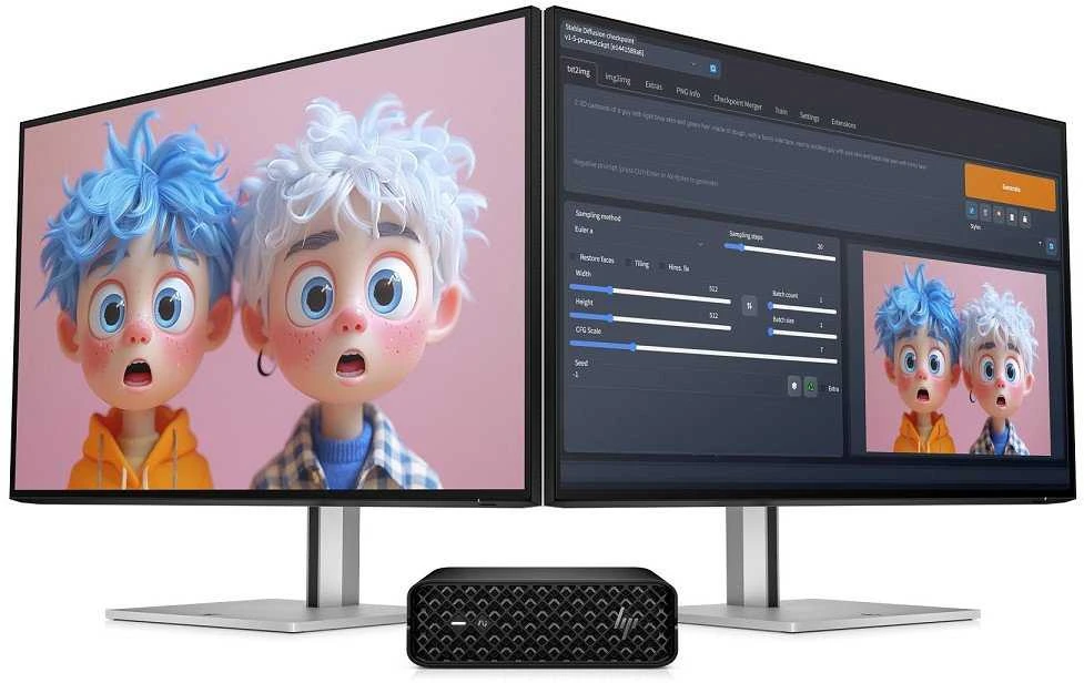 Stacionarus kompiuteris HP Z2 Mini G1i Intel Core Ultra 7 265 16GB 512GB/SSD NVIDIA RTX A400 4GB W11P 3J
