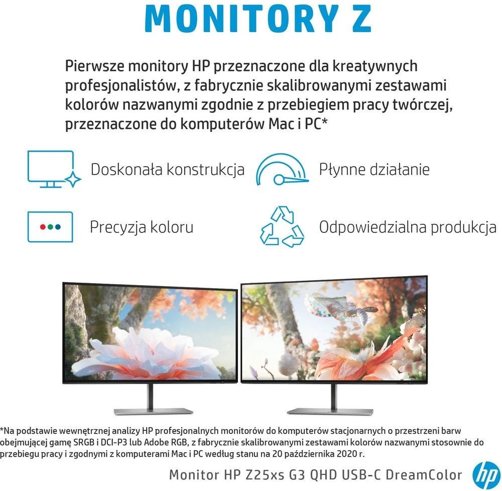 Monitorius HP Z25xs G3 QHD USB-C DreamColor