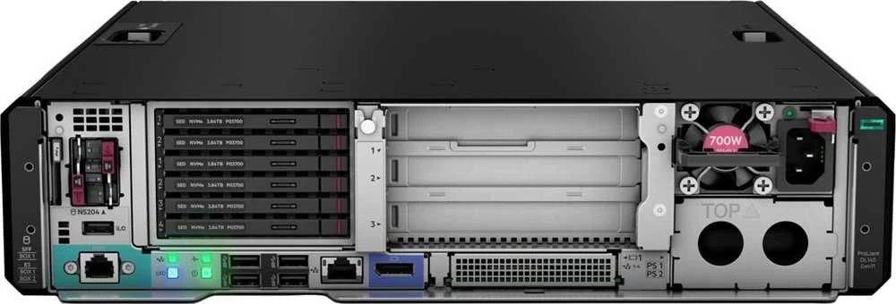HPE ProLiant DL145 Gen11 8024P 2.4GHz 8c 1P 1x32GB-R 2SFF NS204i-u NC BCM5719 2x1000W PS EMEA serveris