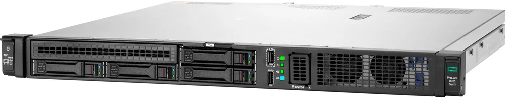 Serveris Hewlett Packard (HP) Serwer HP HPE PL DL20g11 6325P (3.5G/4C8T) 1x32G 2x480G SSD VROC 4SFF-HP 4p1Gb 1x1000W Smart Choice
