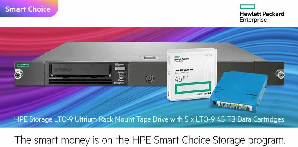 Serveris HPE Storage LTO-9 Ultrium Rack Mount Tape Drive 5x LTO-9 45TB ...