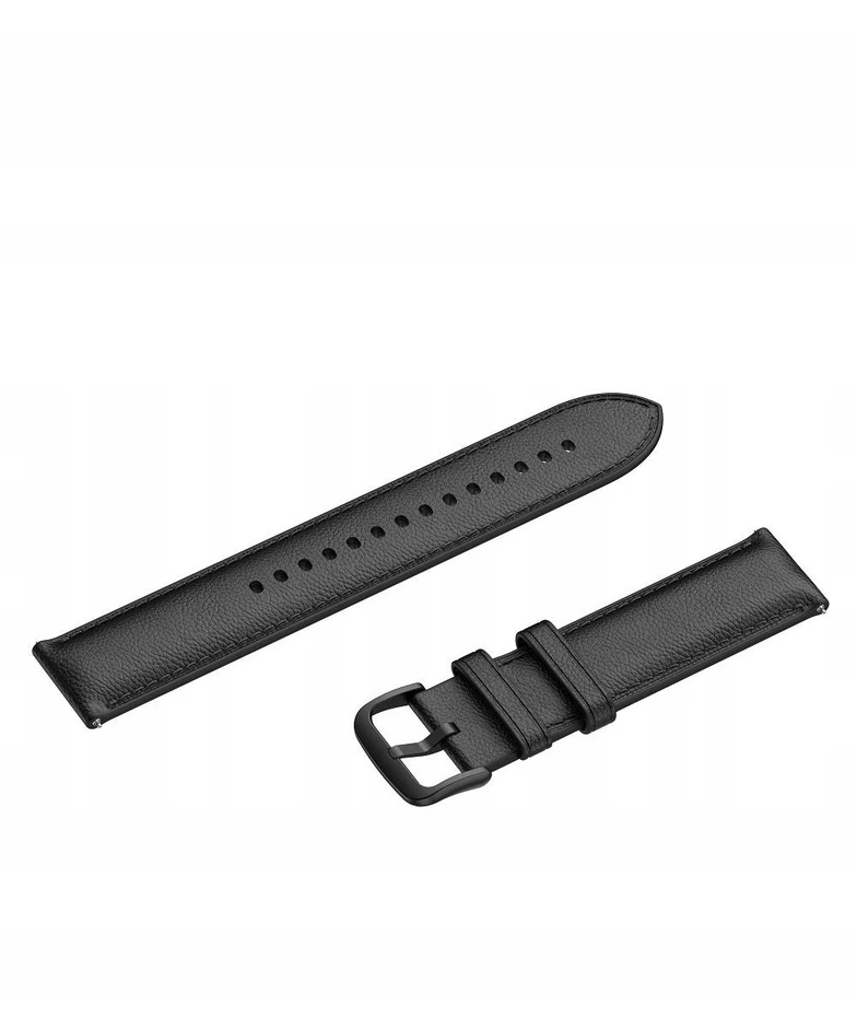 Huami „Amazfit“ odinis dirželis, klasikinis, plotis 20 mm, ilgis 164–228 mm – juodas