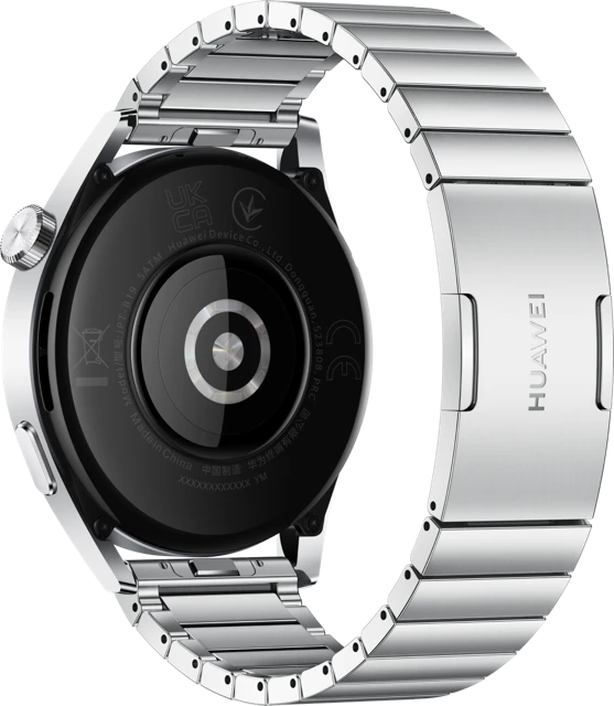 Išmanusis laikrodis Huawei Watch GT 3 (46mm), Nerūdijančio plieno sidabrinės spalvos korpusas ir dirželis