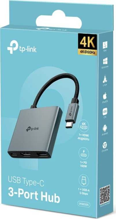 TP-Link USB-C šakotuvas pakuotėje