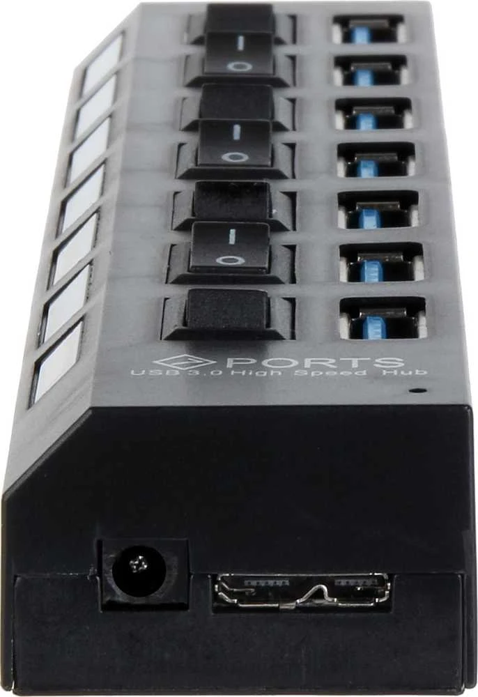 USB 3.0 skirstytuvas su individualiais jungikliais