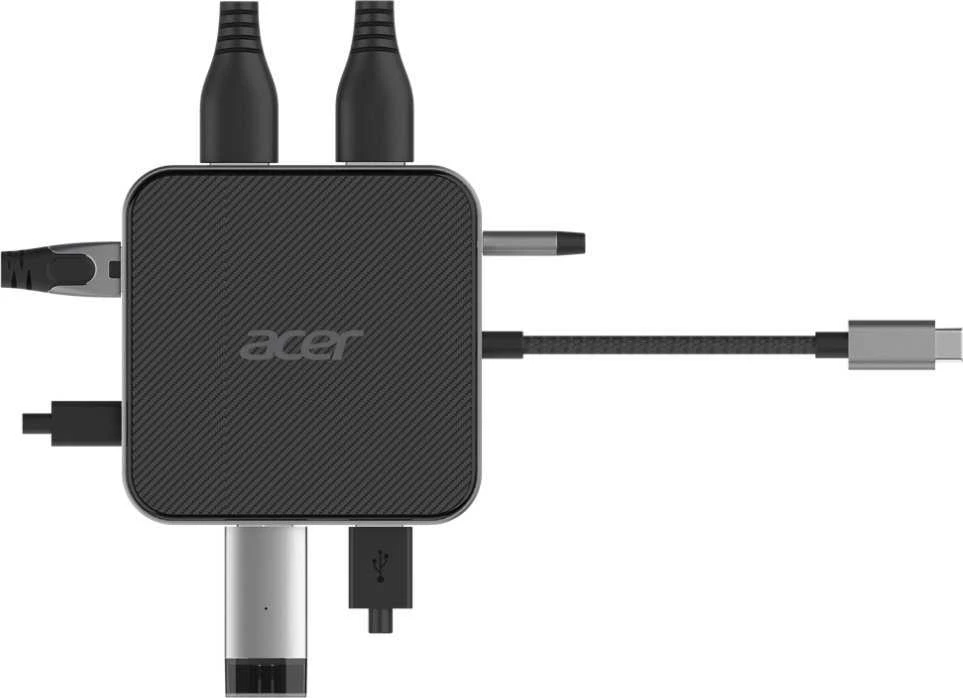 Acer 7-in-1 USB-C dokas su prijungtais įrenginiais