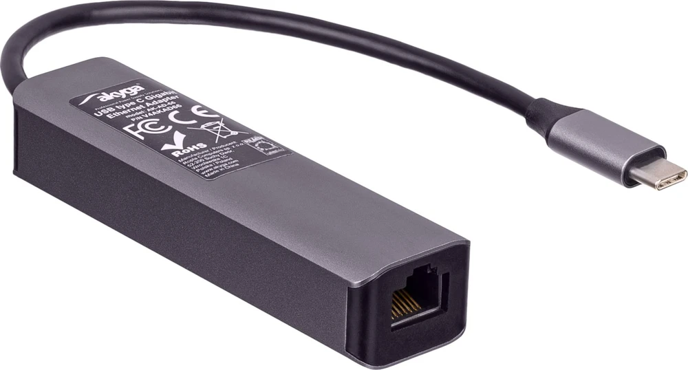 USB C šakotuvas – 3xUSB A ir gigabito Ethernet – Akyga AK-AD-66