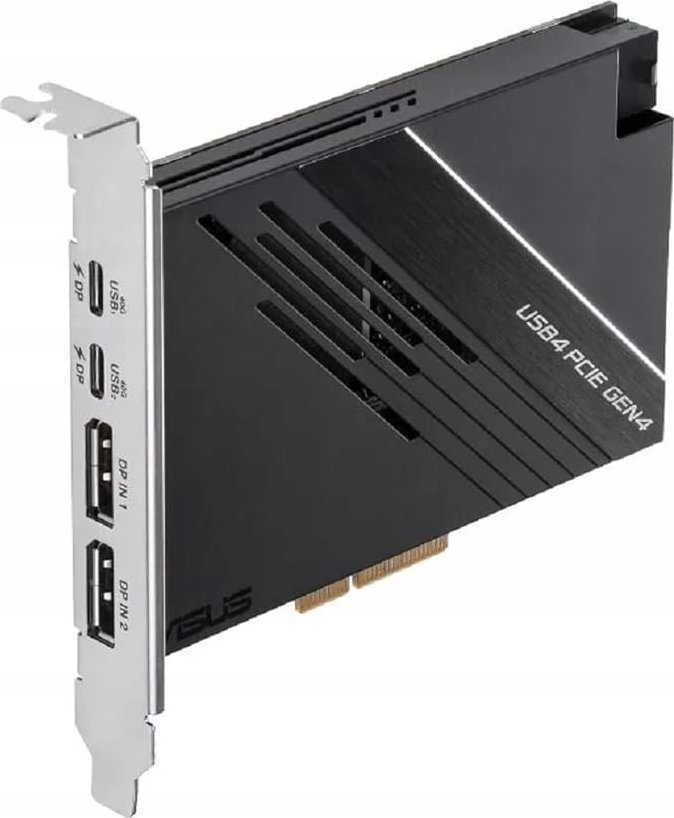 ASUS išplėtimo plokštė USB4 PCIe Gen4, PCIe 4.0 x4, 2x USB4 Type-C, 2x DP