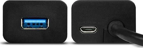 AXAGON HUE-S2BP 4x USB3.0 įkrovimo šakotuvas 1,2 m laidas, MicroUSB įkrovimas, įsk. kintamosios srovės adapteris