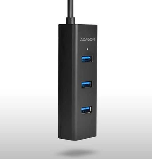 AXAGON HUE-S2C 4x USB3.0 įkrovimo šakotuvas, MicroUSB įkrovimo jungtis, C tipo