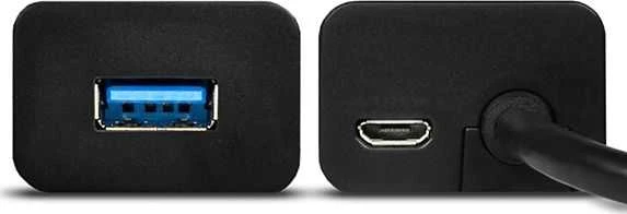 AXAGON HUE-S2C 4x USB3.0 įkrovimo šakotuvas, MicroUSB įkrovimo jungtis, C tipo