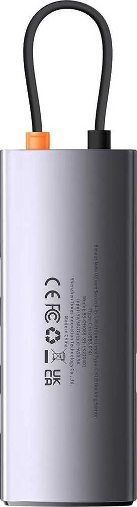 Baseus Metal Gleam Series Hub adapteris 4in1 USB-C iki 4x USB 3.0