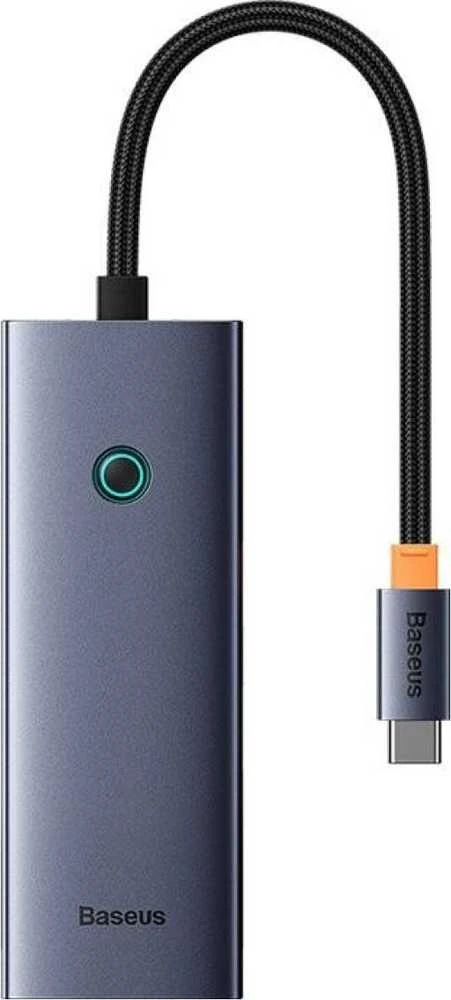 Baseus Hub 5in1 UltraJoy 5-Port 1xHDMI4K@30Hz + 4xUSB 3.0 - pilkas
