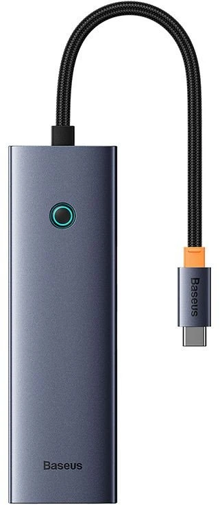 „Baseus UltraJoy“ 7 prievadų šakotuvas 7w1 (USB-C į 1xHDMI4K@30Hz + 2xUSB 3.0 + 1xPD +RJ45 + SD/TF3.0)