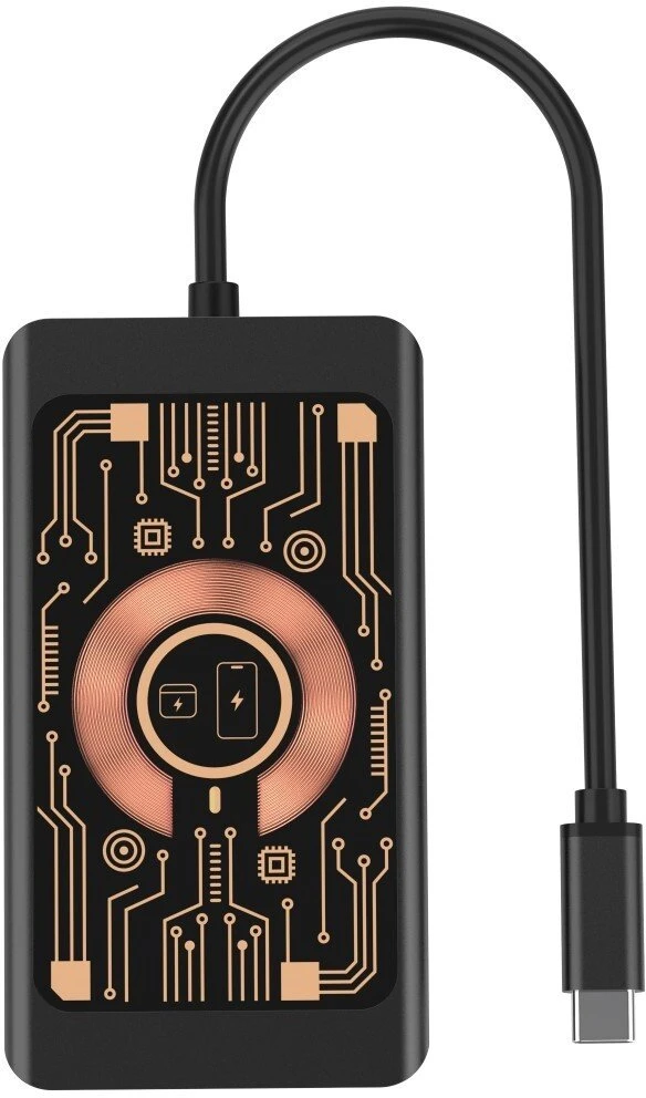 HUB USB Baseus QUALO Transparent Hub USB-C HDMI su funkcija kabelkapar QTPB5-HUB-18 juoda (GSM184928)