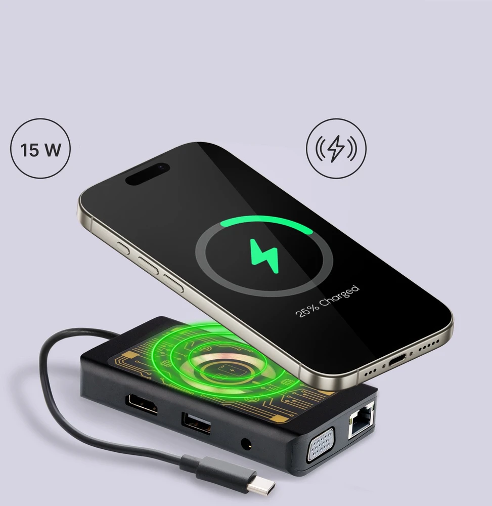 HUB USB Baseus QUALO Transparent Hub USB-C HDMI su funkcija kabelkapar QTPB5-HUB-18 juoda (GSM184928)