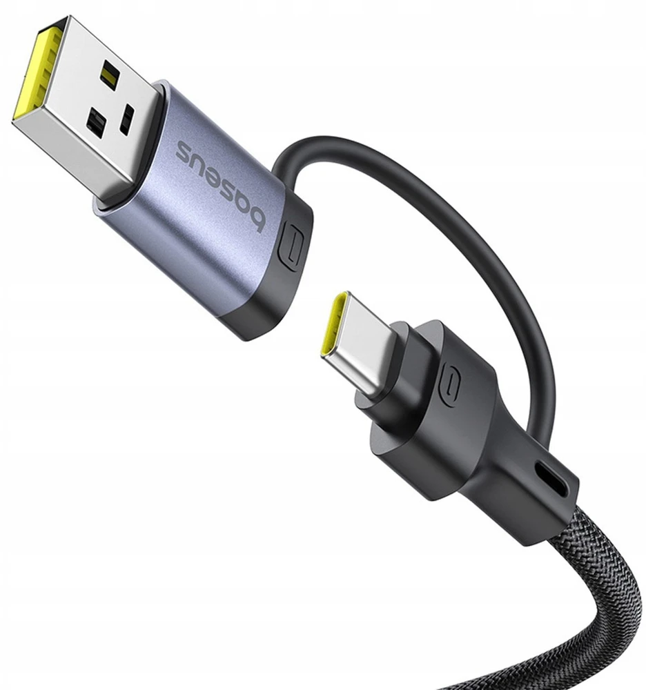 USB šakotuvas Baseus USB-A/USB-C UltraJoy serija 4xUSB-A 3.1 1xUSB-C 5V – pilkas (6932172655822)