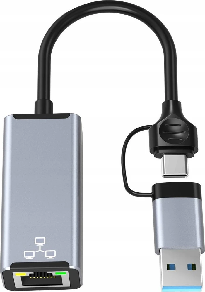 HUB USB Bounn Adapteris USB / C TYPE Ethernet 1000Mbps
