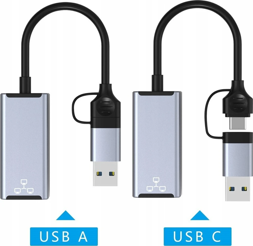 HUB USB Bounn Adapteris USB / C TYPE Ethernet 1000Mbps