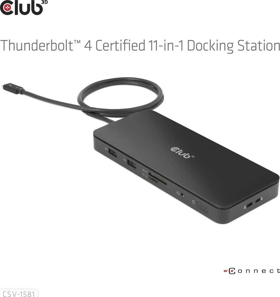 CLUB 3D Thunderbolt TM 4 sertifikuotas DS