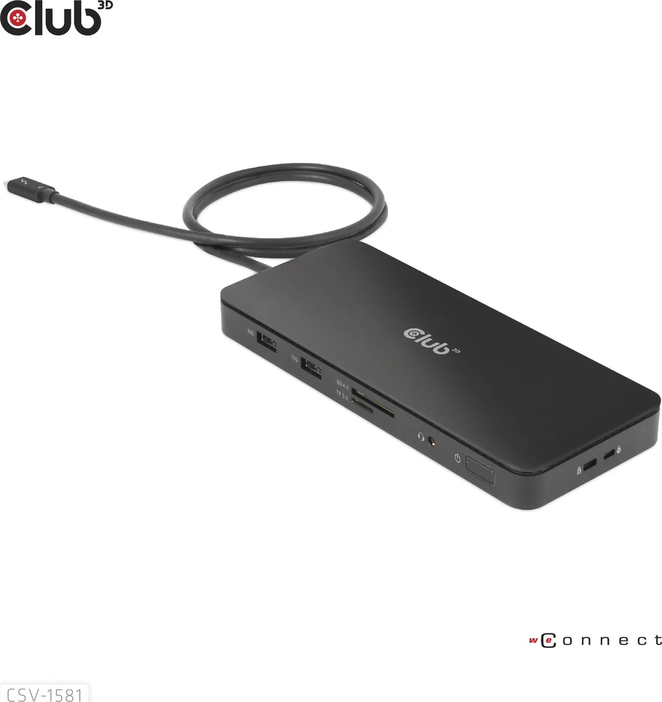 HUB USB Club 3D Club3D Thunderbolt4 11-in-1 HUB > 3xThunderbolt/3xUSB St/Bu retail