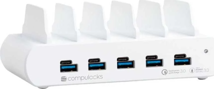 Compulocks 5 prievadų USB įkrovimo stotelė su ES kištuku