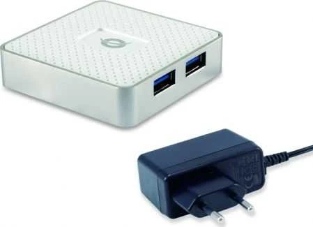 HUB USB Conceptronic 4x USB-A 3.0 (HUBBIES03W)