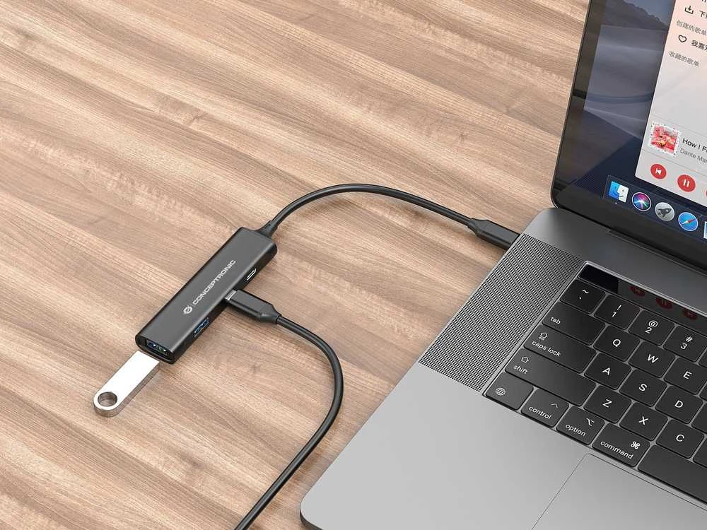 HUB USB Conceptronic Conceptronic HUBBIES12B 4 prievadų USB 3.0 šakotuvas