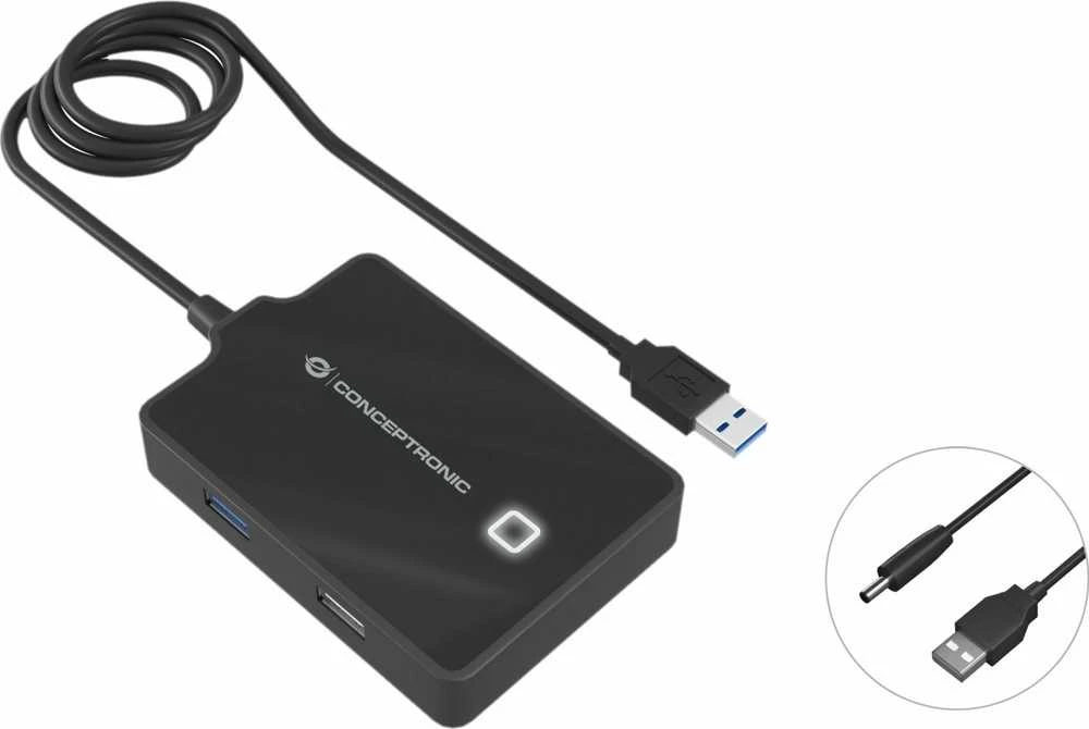 HUB USB Conceptronic 3, 0- > 1, 0 3, 0 įkroviklis sw