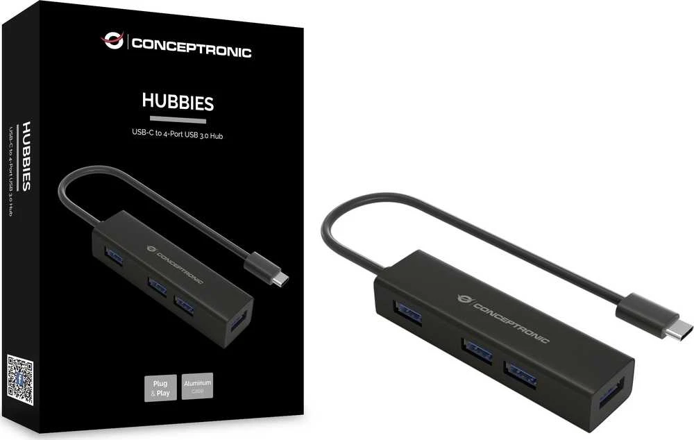 Conceptronic USB-C 4 prievadų šakotuvas