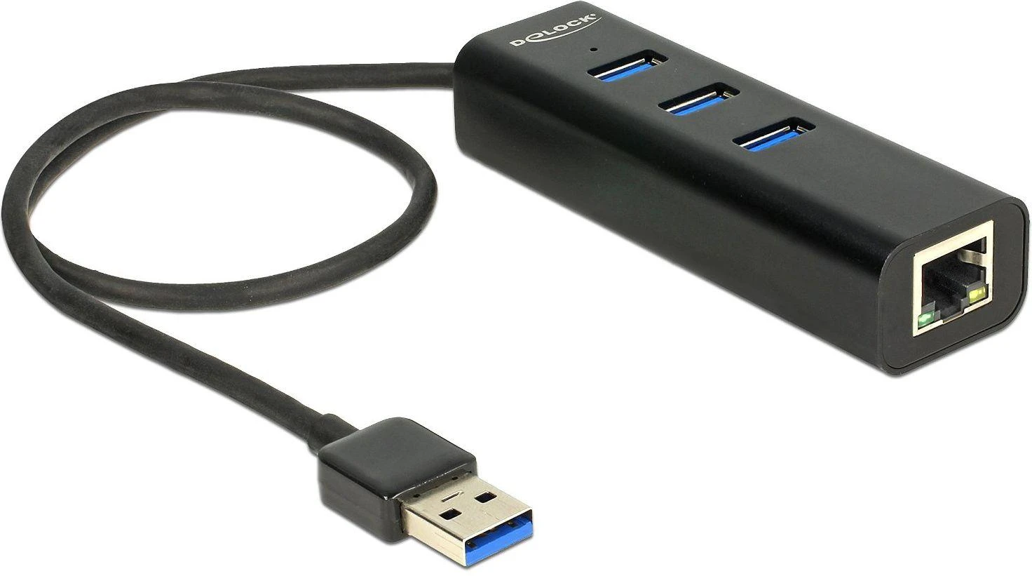 Delock USB 3.0 šakotuvas su tinklo jungtimi
